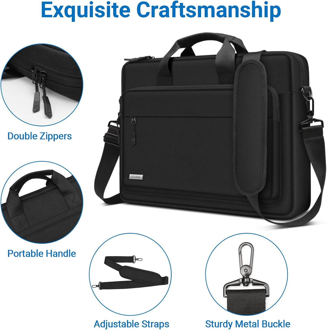 TECOOL 17 Zoll Laptoptasche Schultertasche für 17-17,3" Lenovo Acer ASUS Dell HP Samsung Notebook,17