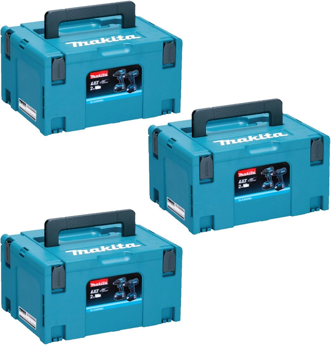Makita MAKPAC Systemkoffer Gr, 3 im 3er-Set Gross Türkis, Gross Türkis