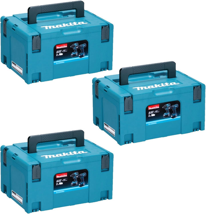 Makita MAKPAC Systemkoffer Gr, 3 im 3er-Set Gross Türkis, Gross Türkis