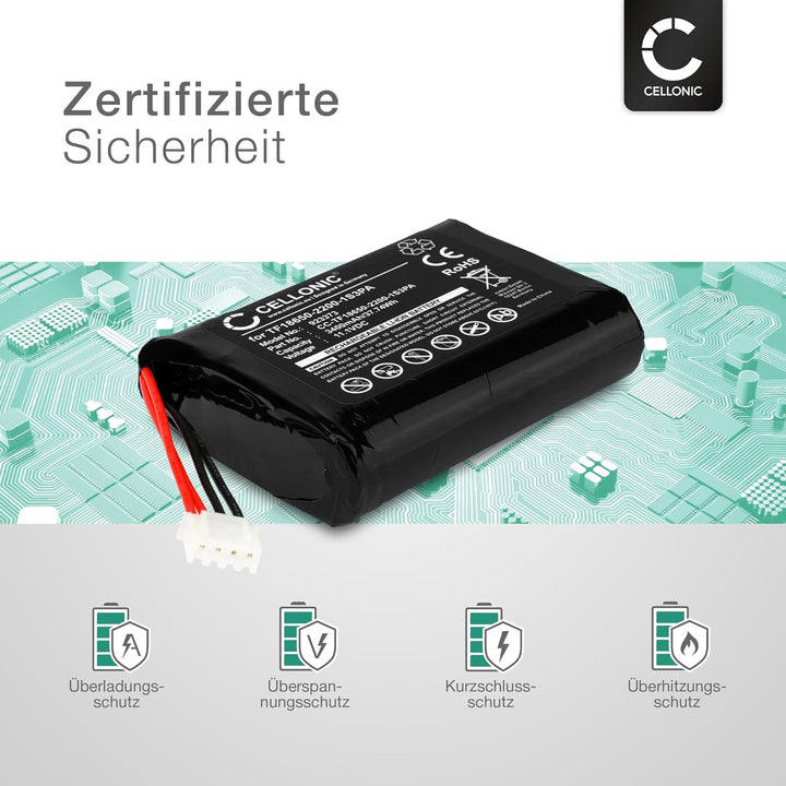 CELLONIC, Lautsprecherakku kompatibel mit Marshall Stockwell (3400mAh, 11.1V) 1x Ersatzakku TF18650-