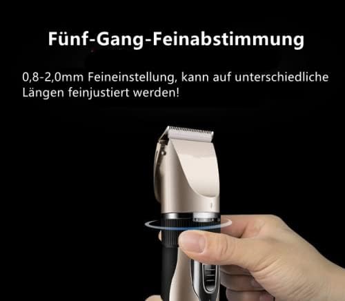 Pet Hundeschermaschine Profi, Elektrische Schermaschine Hundetrimmer Kit mit 4 Führungskämmen Barttr
