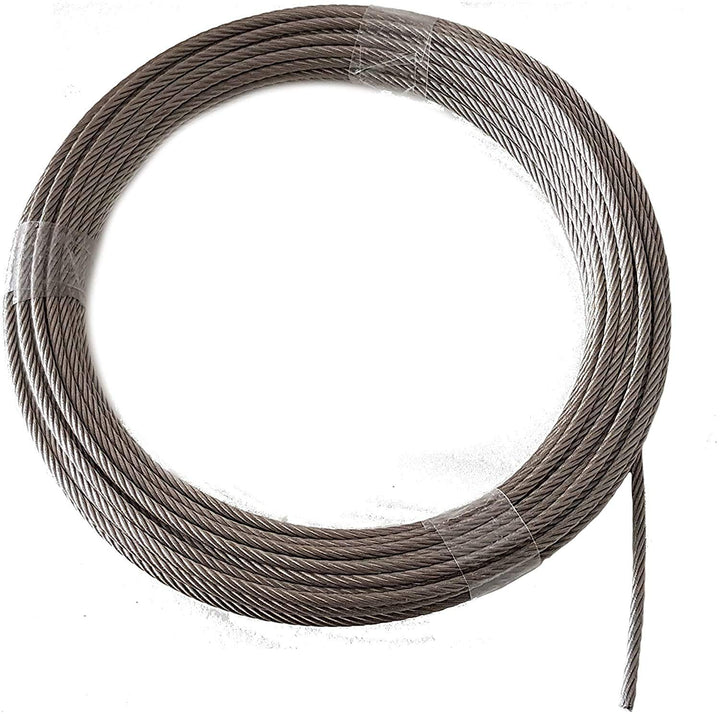 Drahtseil 4mm 50 Meter Edelstahl 7X19 EN 1.4401 weich A4 NIRO, Nirosta 50 Meter Drahtdurchmesser 4mm