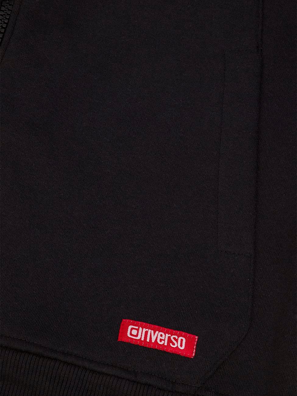 riverso Herren Kapuzenjacke RIVDanilo Hoodie Kapuzenpullover Reissverschluss Kapuze Hooded Jacke Bau