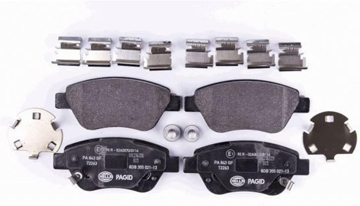 HELLA PAGID 8DB 355 021-131 Bremsbelagsatz - T2263 - Dicke/Stärke: 17mm - Bremssystem: Bosch - mit a