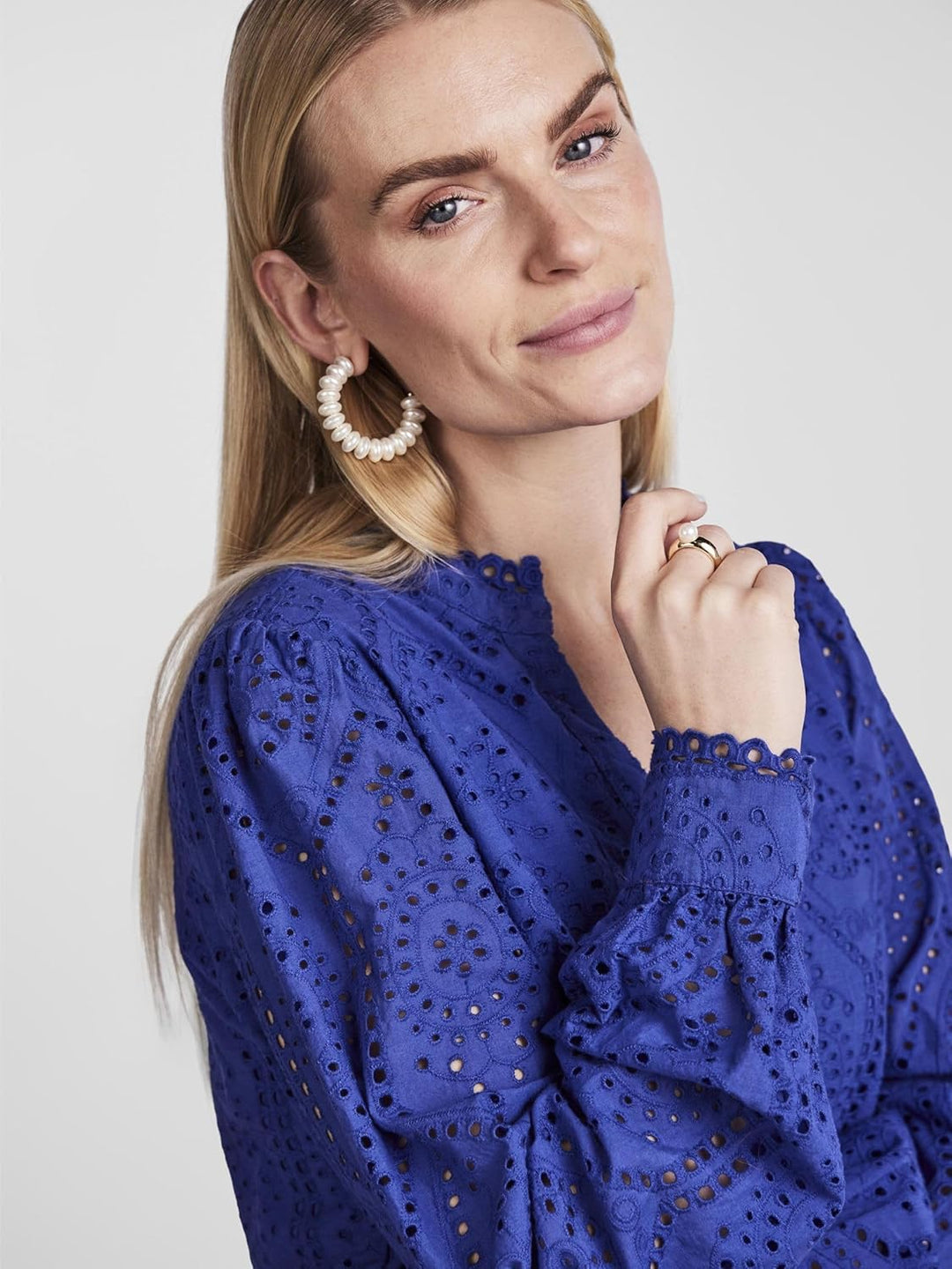 YAS Damen Yasholi Ls S. Noos Short Dresses S Deep Ultramarine, S Deep Ultramarine