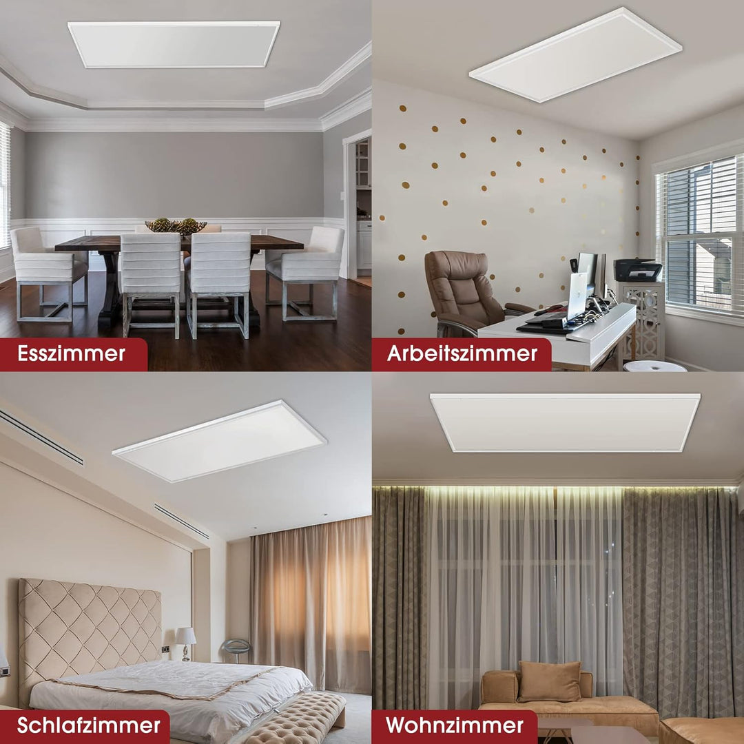 Infrarotheizung Deckenmontage 660W, Infrarotheizung Heizplatte Heizkörper Heizpaneel, Infrarot Decke