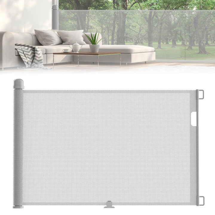 UISEBRT Türschutzgitter Roll Treppenschutzgitter Ausziehbar 0-300cm Absperrgitter Hund Türgitter für