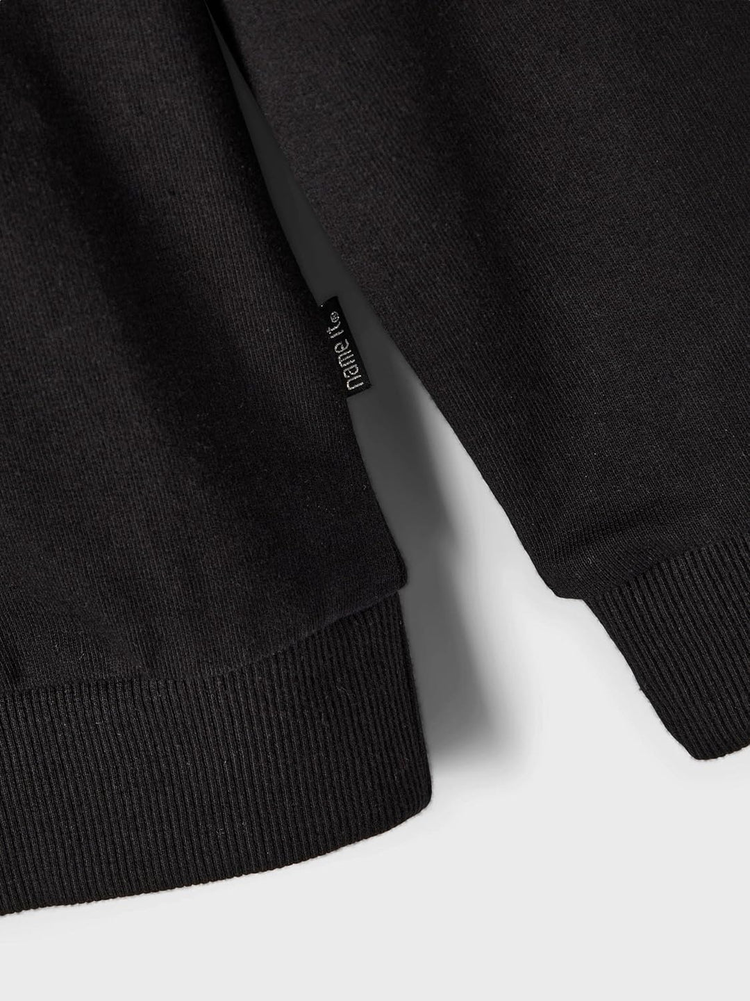 NAME IT Mädchen Kapuzen Sweater aus Bio-Baumwolle 116 Schwarz, 116 Schwarz