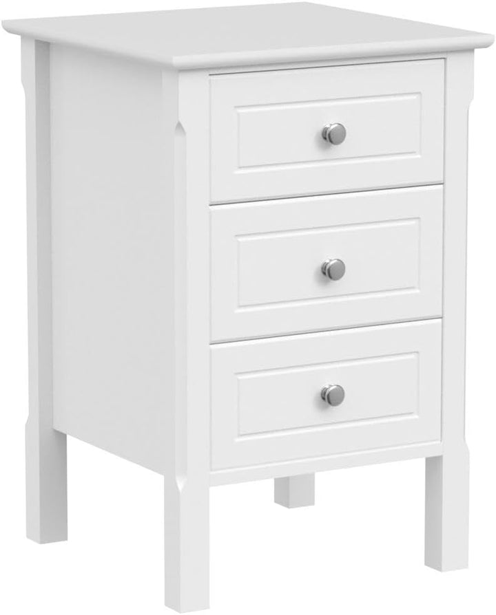 Yaheetech 2 STK. Nachtschrank Nachtkommode Boxspringbett Nachttisch Konsole Schrank, mit Schubladen,