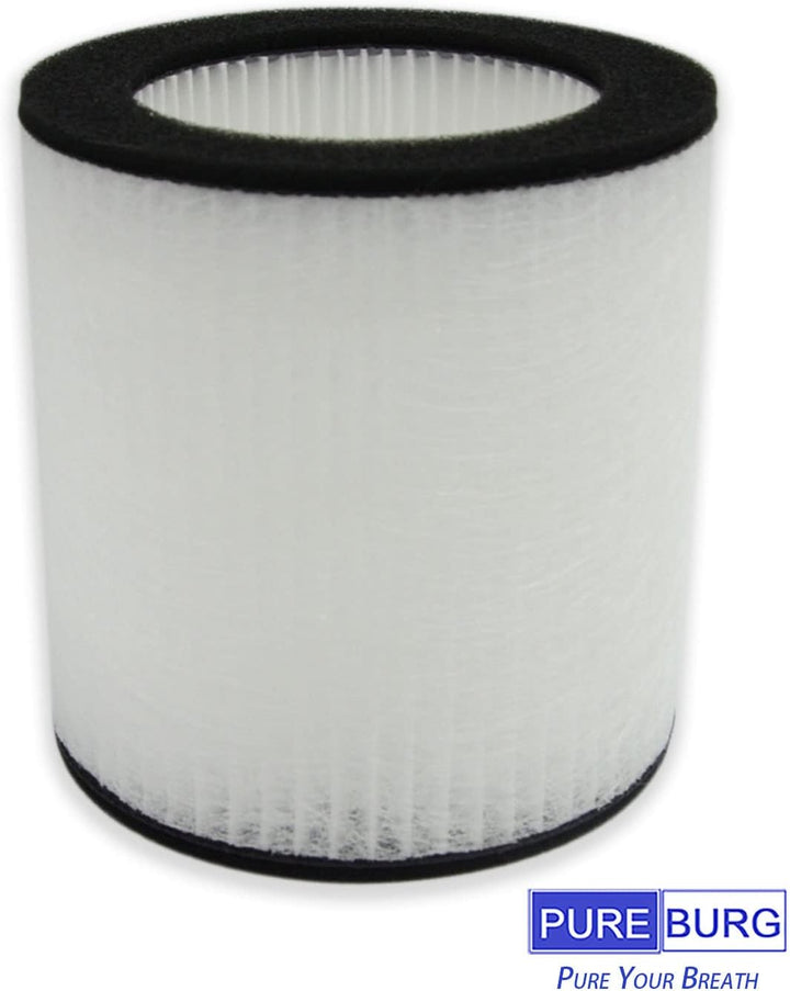 PUREBURG 2er-Pack Ersatz-HEPA-Filter Kompatibel mit Desktop-Luftreiniger HIMOX H07