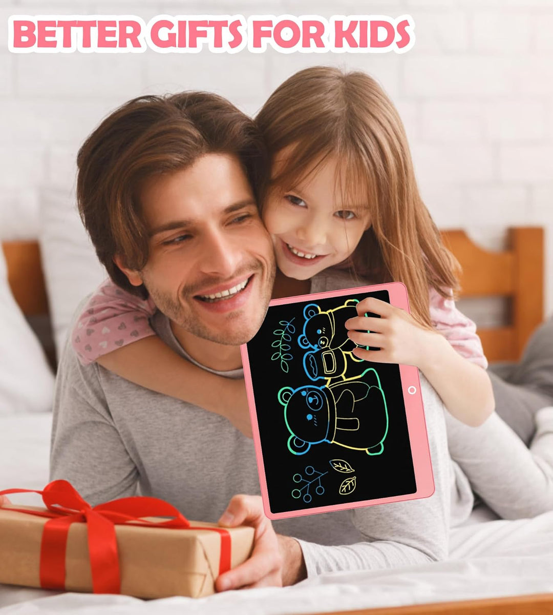 Bunte LCD Schreibtafel Kinder 16 Zoll, Maltafel Zaubertafel Digital Zeichnen Writing Tablet Ektronis