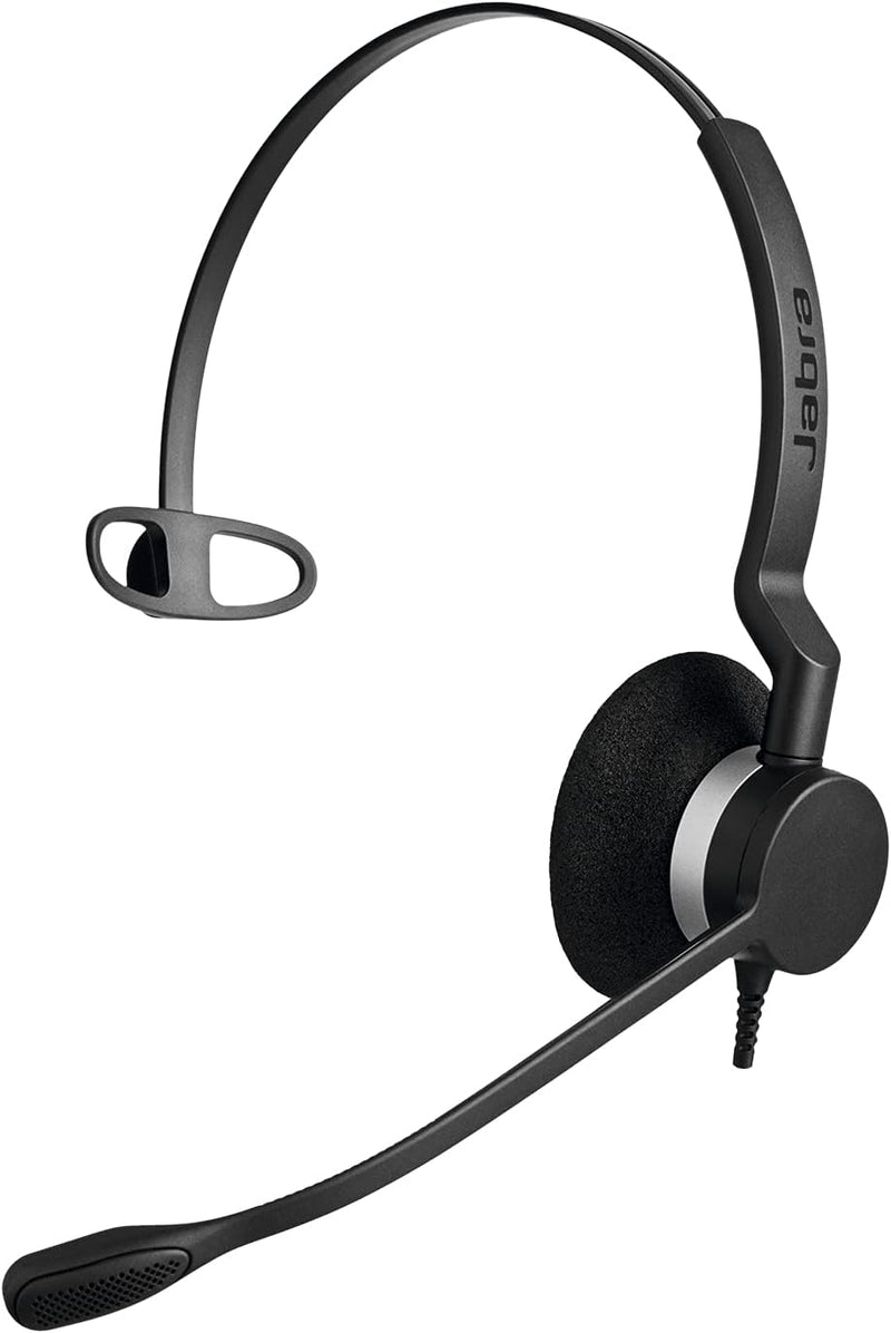 Jabra Biz 2300 Quick Disconnect UC On-Ear Mono Headset - Unified Communications Certified Noise-canc