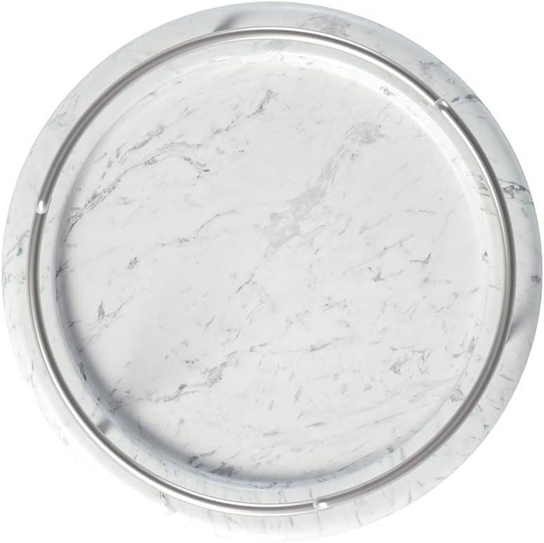 Umbra Tesora Schmuckständer, Metall/Kunstharz, Weiss 42 x 15 x 15 cm Weiss/Nickel, Weiss/Nickel
