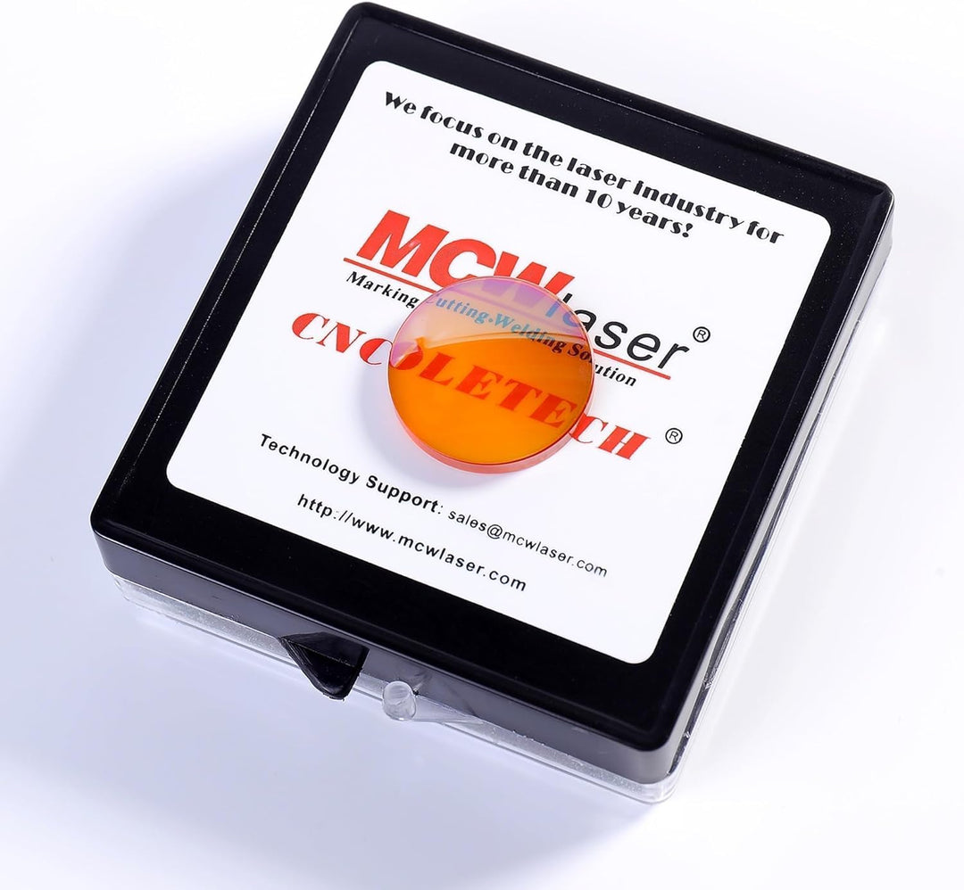MCWlaser 20mm PVD ZnSe CO2 Laser Fokuslinse Lens für CO2 10600nm 10,6um Lasergravierer/Fräser Durchm