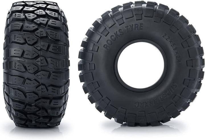 AXspeed 4 Stück RC-Reifen, 2,2 Zoll 150mm Gummireifen-Set, Radreifen für 1/10 Axial Wraith 90048 RR1