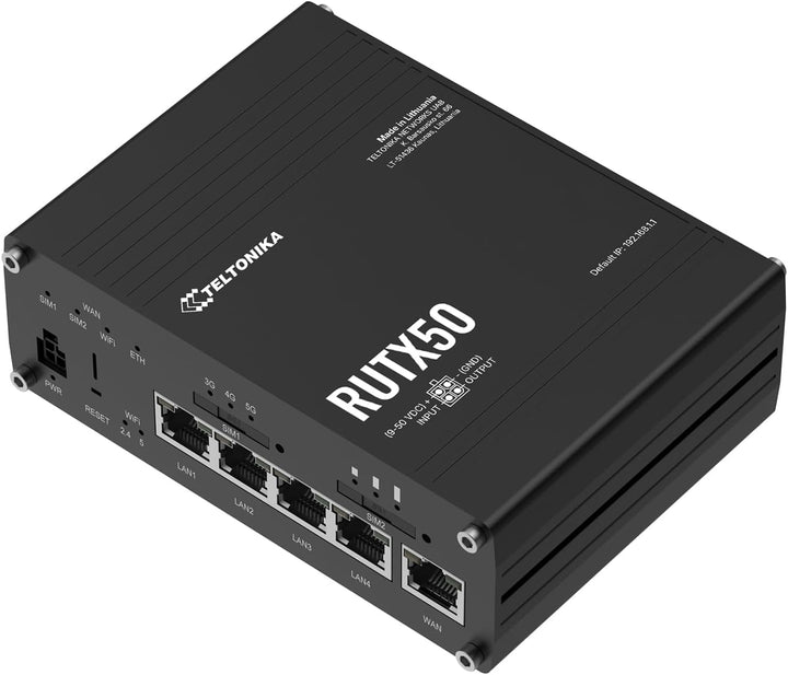 Teltonika mit WLAN RUTX50000000 - Industrieller 5G-Router, dual_band Single, Single