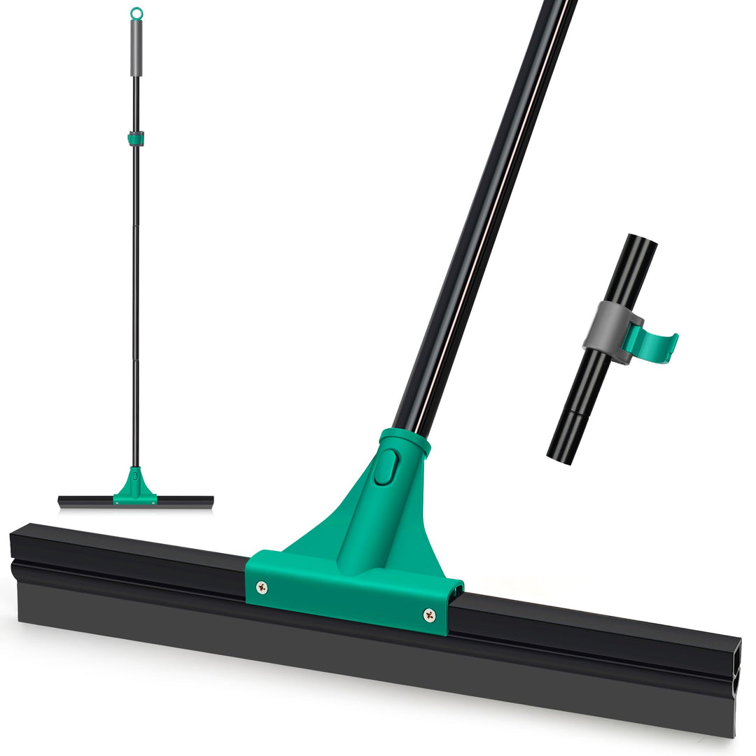 JEHONN Wasserschieber Bodenabzieher Abzieher Dusche Boden mit Teleskopisc Stiel 148 cm, Wasserabzieh