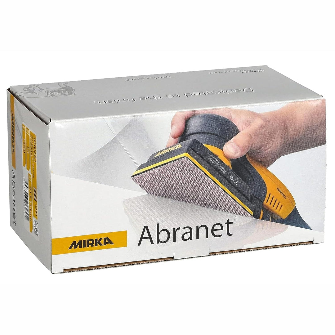 Mirka Abranet Netz-Schleifstreifen 81x133 mm Klett / Korn P240 / 50 Stk / zum Schleifen von Holz, Sp