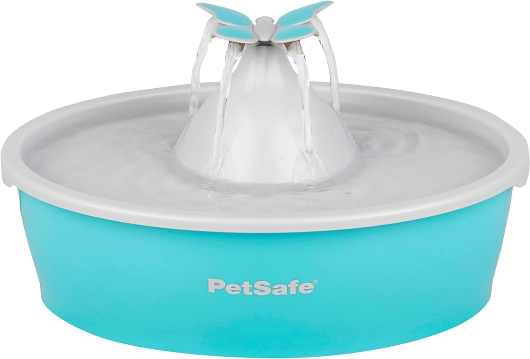 PetSafe Drinkwell Butterfly Trinkbrunnen für Katzen und kleine Hunde, BPA-freier Kunststoff, 1,5 Lit