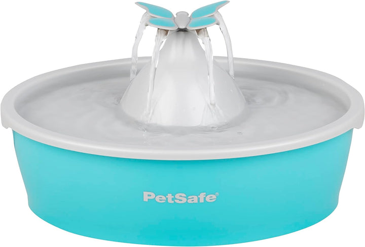 PetSafe Drinkwell Butterfly Trinkbrunnen für Katzen und kleine Hunde, BPA-freier Kunststoff, 1,5 Lit