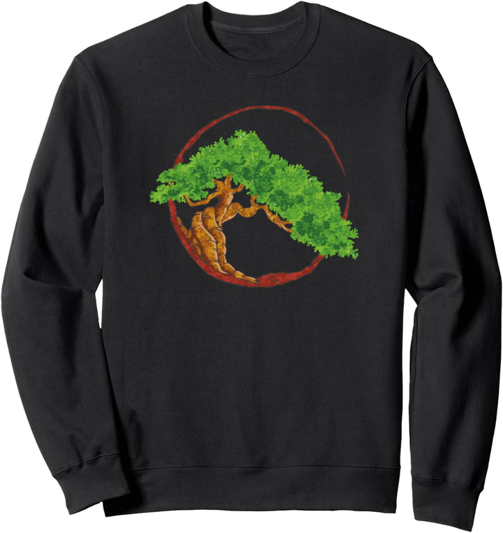 Japanischer Garten Natur Bonsai Baum Sweatshirt