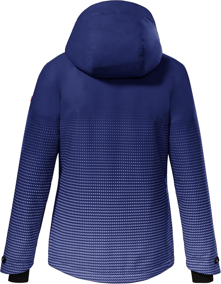 Killtec Mädchen Ksw 158 Grls Ski Jckt Skijacke/Funktionsjacke mit Kapuze und Schneefang 128 mittelbl