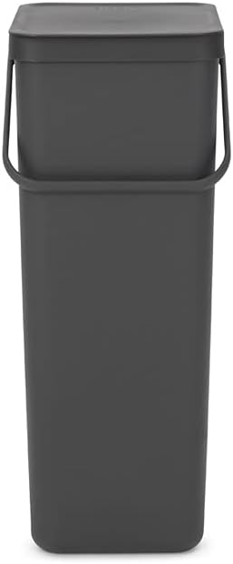 Brabantia Recyclingeimer Sort & GO 40 L Grau Grey 40 Liter Mülleimer, Grey 40 Liter Mülleimer
