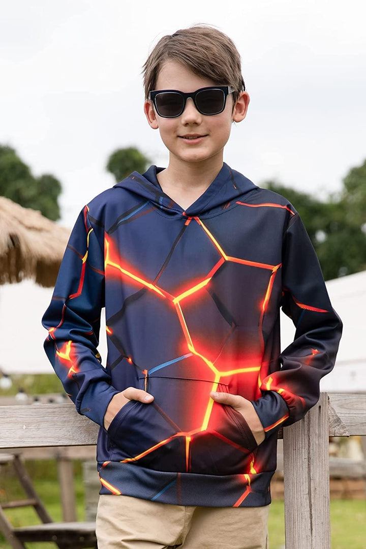 kids4ever Unisex Kinder Hoodie 3D Lustig GedrucKt Kapuzenpullover Langarm Pullover Hoodies Sweatshir