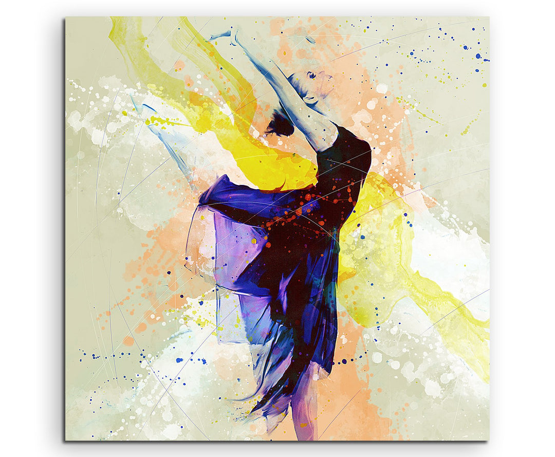 Ballett V 60x60cm Wandbild SPORTBILD Aquarell Art tolle Farben von Paul Sinus