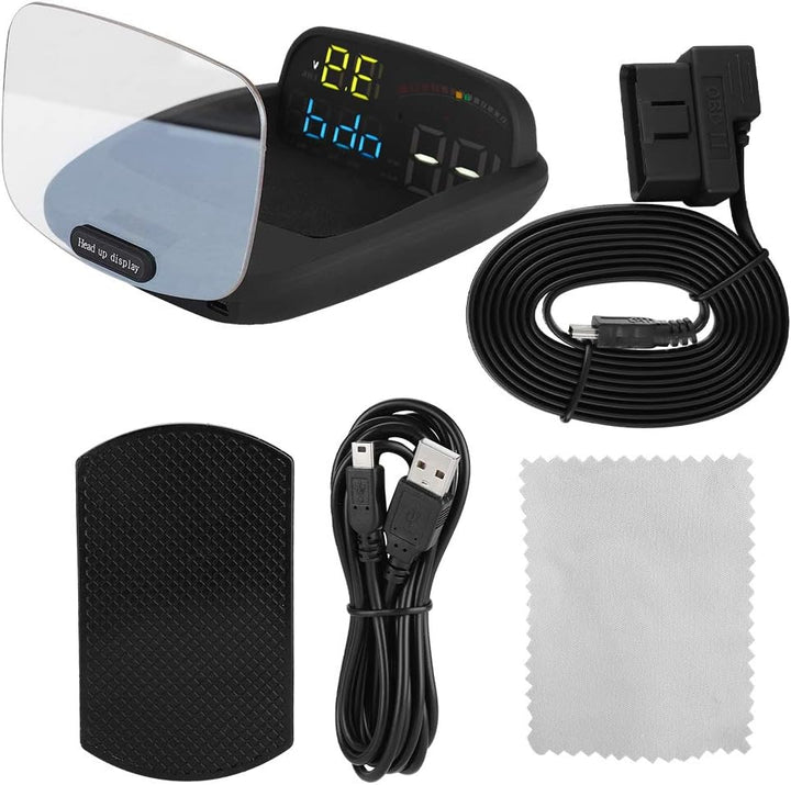 Garsent Head Up Display, Universal Auto HUD Grossbild Auto HUD Head-Up-Display Geschwindigkeitswarnu