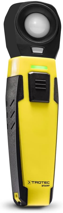 TROTEC Luxmeter BF06WP Belichtungsmesser für Fotografie Messbereich bis zu 40.000 Lux Bluetooth appS