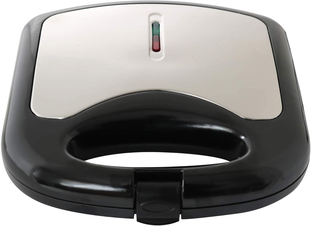 Deski Sandwichmaker 750 Watt Schwarz silber Sandwichtoaster Maker