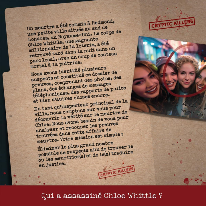 Jeu mystère sur des meurtres Non résolus - Enquête sur des affaires Non résolues Indices/preuves des