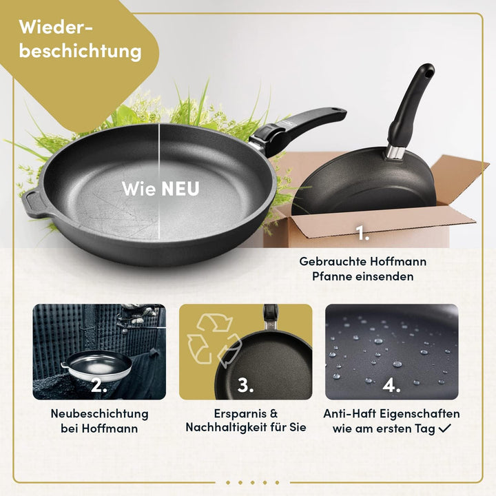 Hoffmann Hoffmann Aluguss Bratreine Auflaufform Induktion I Bräter Rechteckig 32x 24,5 x 6 cm Innenm