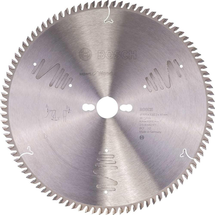 Bosch Professional Kreissägeblatt Expert für Wood, 300 x 30 x 3,2 mm, 96, 2608642511 Size Farbe, Siz