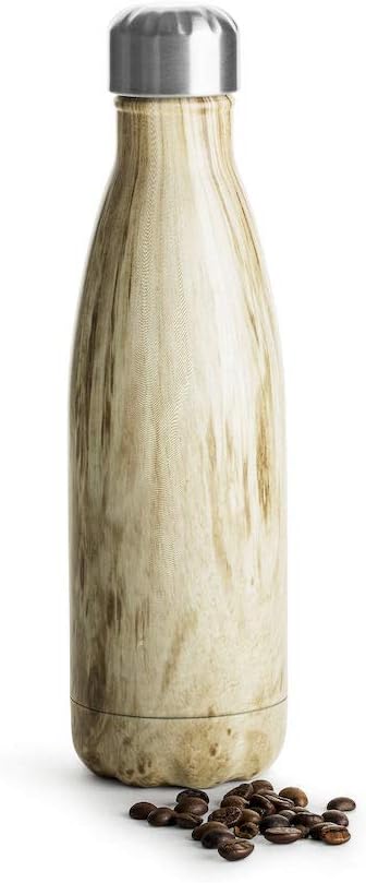 Sagaform Isolierflasche Stahlflasche, Edelstahl, Braun, One Size
