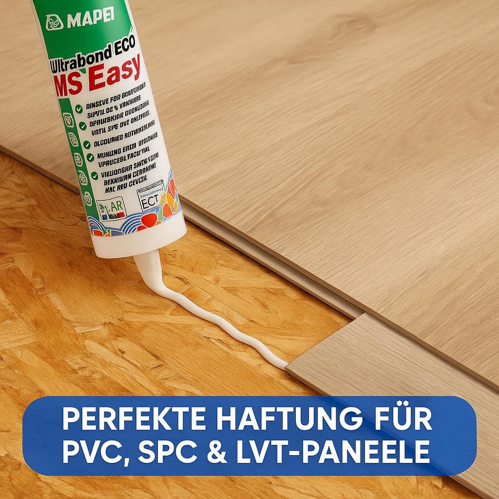 Ultrabond ECO MS Easy mit Reinigungschwamm, Montagekleber auf MS-Polymerbasis | Lösemittelfrei, Elas