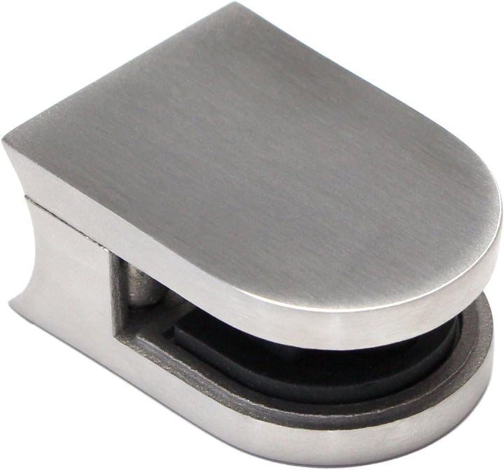 PRIOstahl Glashalter 4 Stück Glasklemmen Klemmhalter Glasplattenhalter 63 x 45 x 30 mm mit Sicherung
