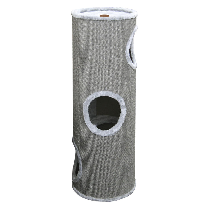 Jack and Vanilla Moderne, stilvolle Kratztonne, graue Oberfläche, Ø36 x 100 cm, Kratztonne, Katzenkr