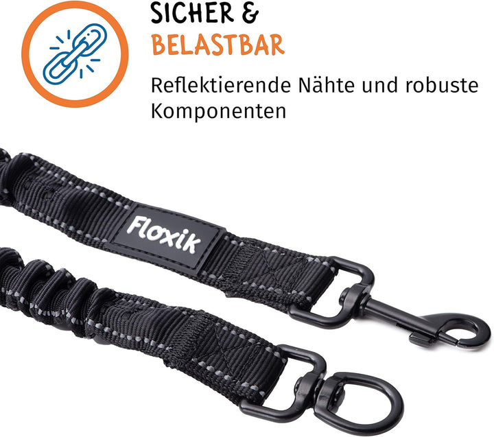 Floxik Ruckdämpfer Hund klein | stark | Elastische, leichte Leinenverlängerung für Jede Hundeleine -