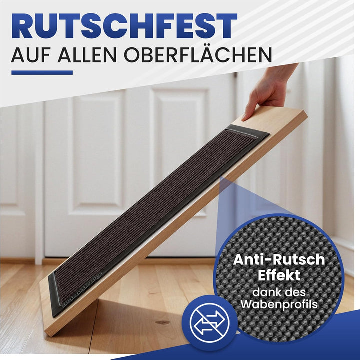 Fussmatte aussen - extrem rutschfest &amp; langlebig - Fussabtreter aussenbereich braun 90x150cm - Türma