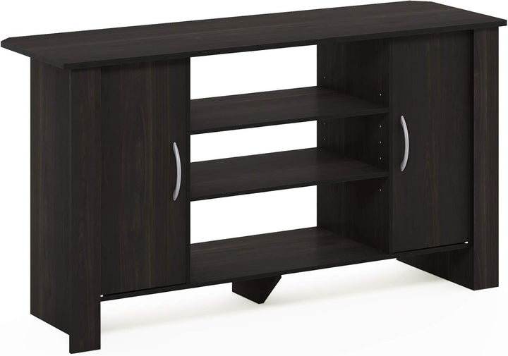 Furinno Econ TV Stand Unterhaltungszentrum, Espresso, 106.9 (Breite) x 57.9 (Höhe) x 34.3 (Tiefe) cm