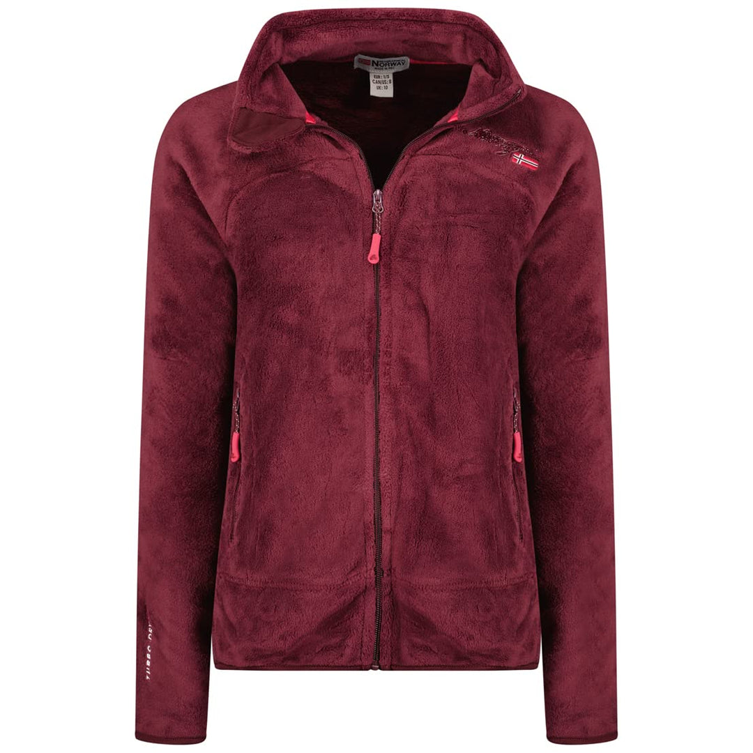 Geographical Norway Damen warme Übergangs Outdoor Fleecejacke mit Stehkragen bans production S Burgu