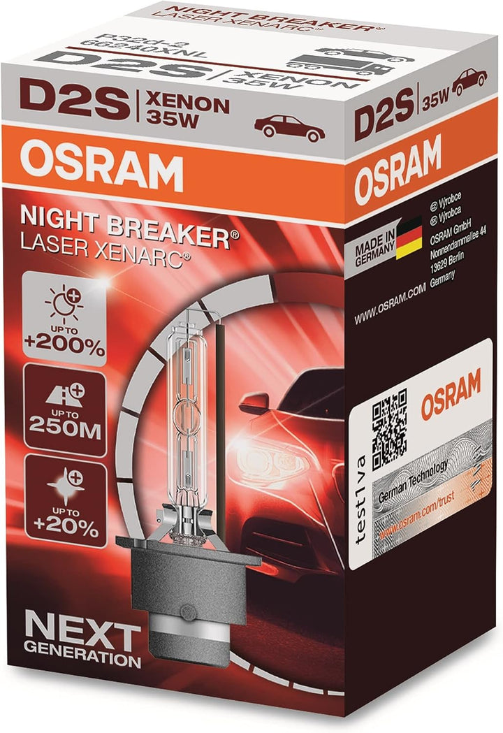 Osram XENARC® NIGHT BREAKER® LASER D2S D2S Single Blister, D2S Single Blister