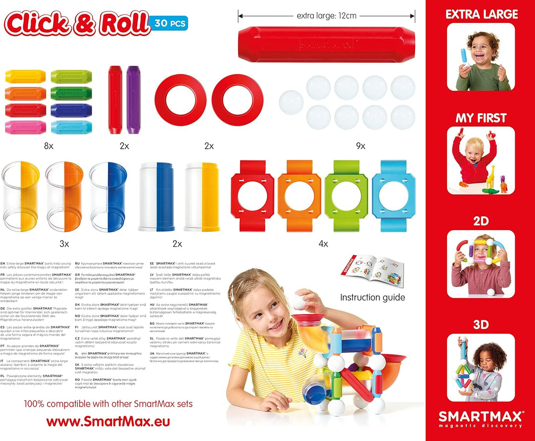 SMARTMAX SMX404 Magnet-Konstruktionsbaukasten, 3 years to 99 years, Mehrfarbig