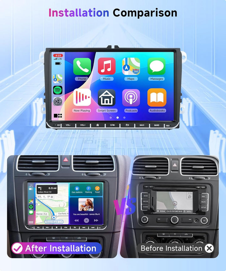 Rimoody 2G+64G 7" Autoradio Android für VW Golf 5 6 T5 Polo 6r Caddy Passat Touran Seat Touchscreen