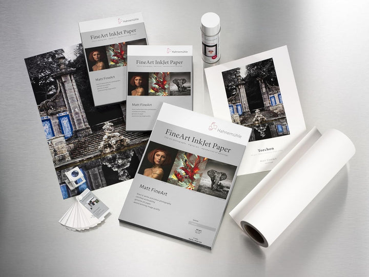 Hahnemühle 10641633 Digital FineArt Torchon Papier, 285 g/m², DIN A3+, 329 x 483 mm, hellweiss, 329