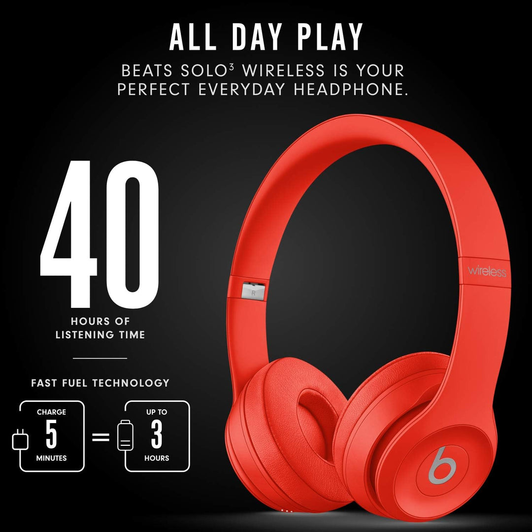 Beats Solo3 Wireless Kopfhörer - Rot Red, Red