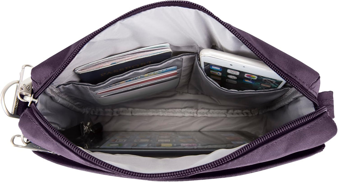 Travelon Damen Anti-theft Classic Small E/W Crossbody Bag Umhängetasche Einheitsgrösse Violett, Einh