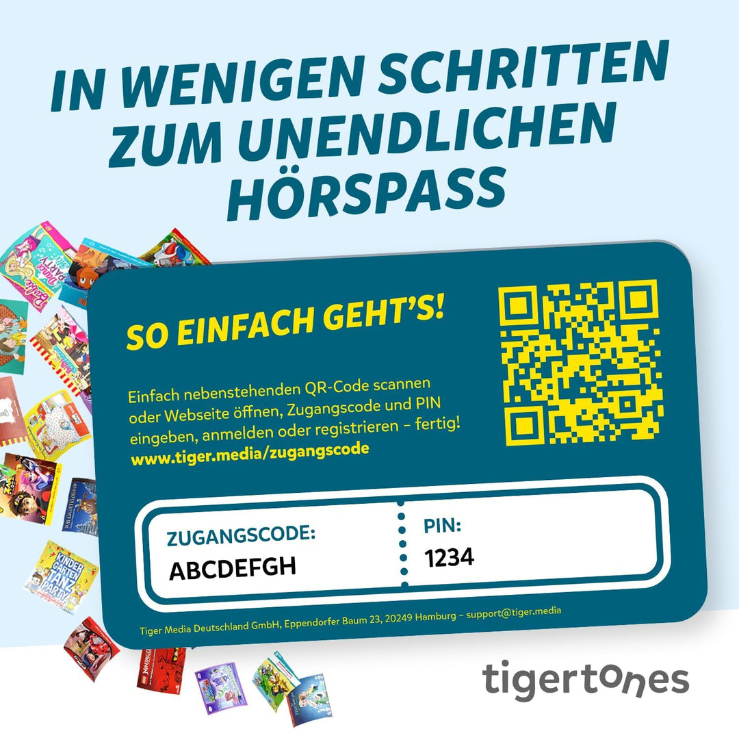 tigermedia tigertones Duo Prepaid-Zugang 6 Monate | Audio-Streamingdienst für Kinder | Über 30.000 A